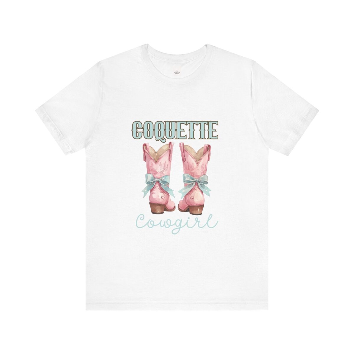 Pink And Blue Coquette Cowgirl Unisex Jersey Short Sleeve Tee