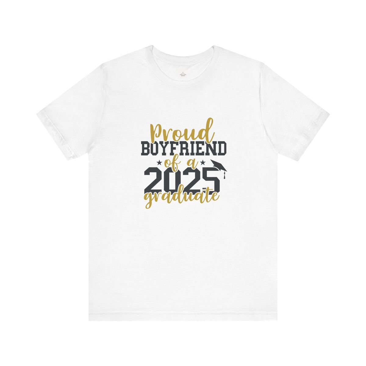 Proud Boyfriend Of A 2025 Graduate Unisex Jersey Short Sleeve Tee