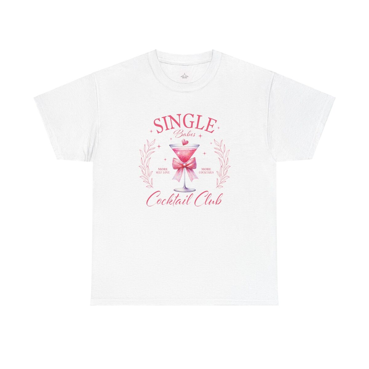 Single Cocktail Club Unisex Heavy Cotton Tee Fun Party Shirt Gift For Singles