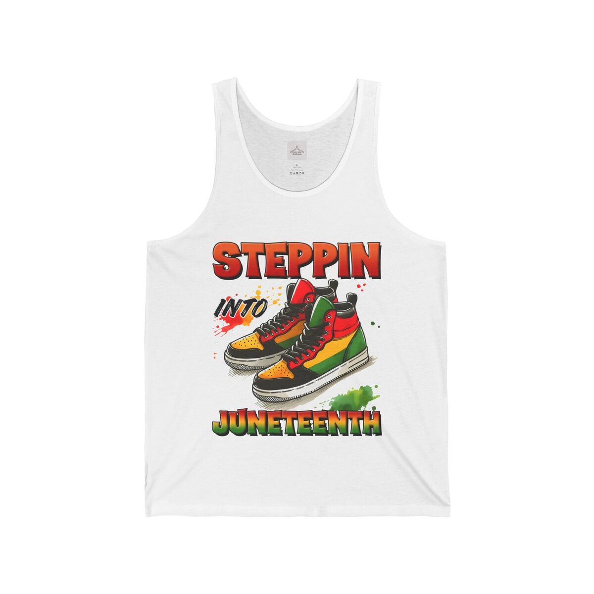 Steppin Into Juneteenth Unisex Jersey Tank