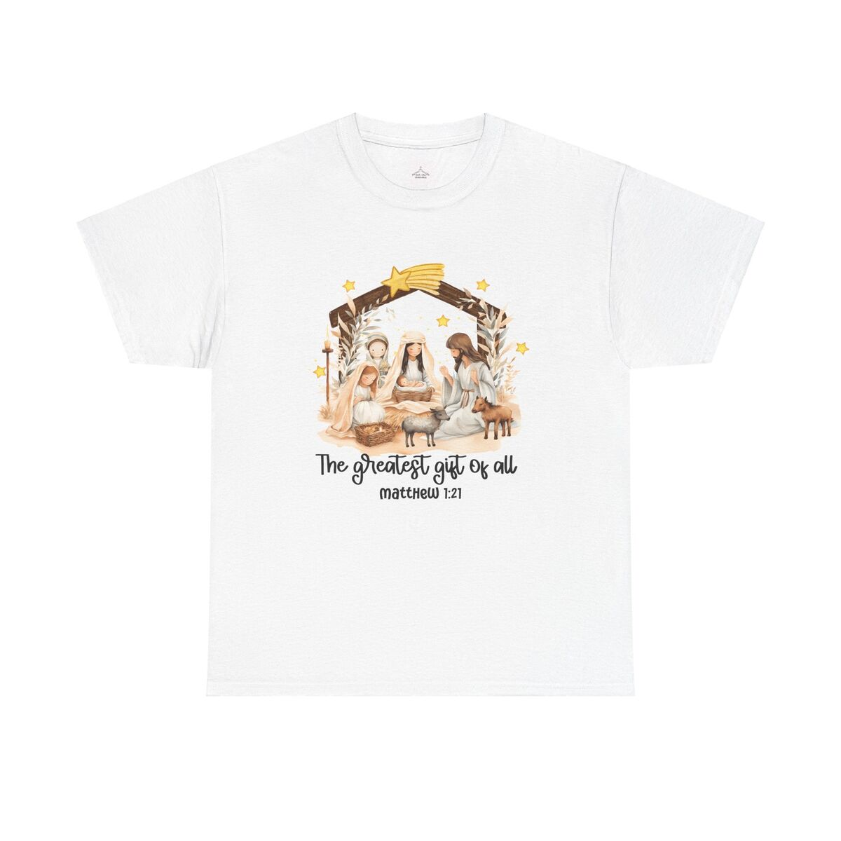 The Greatest Gift Unisex Heavy Cotton Tee Christmas Shirt Religious T-shirt