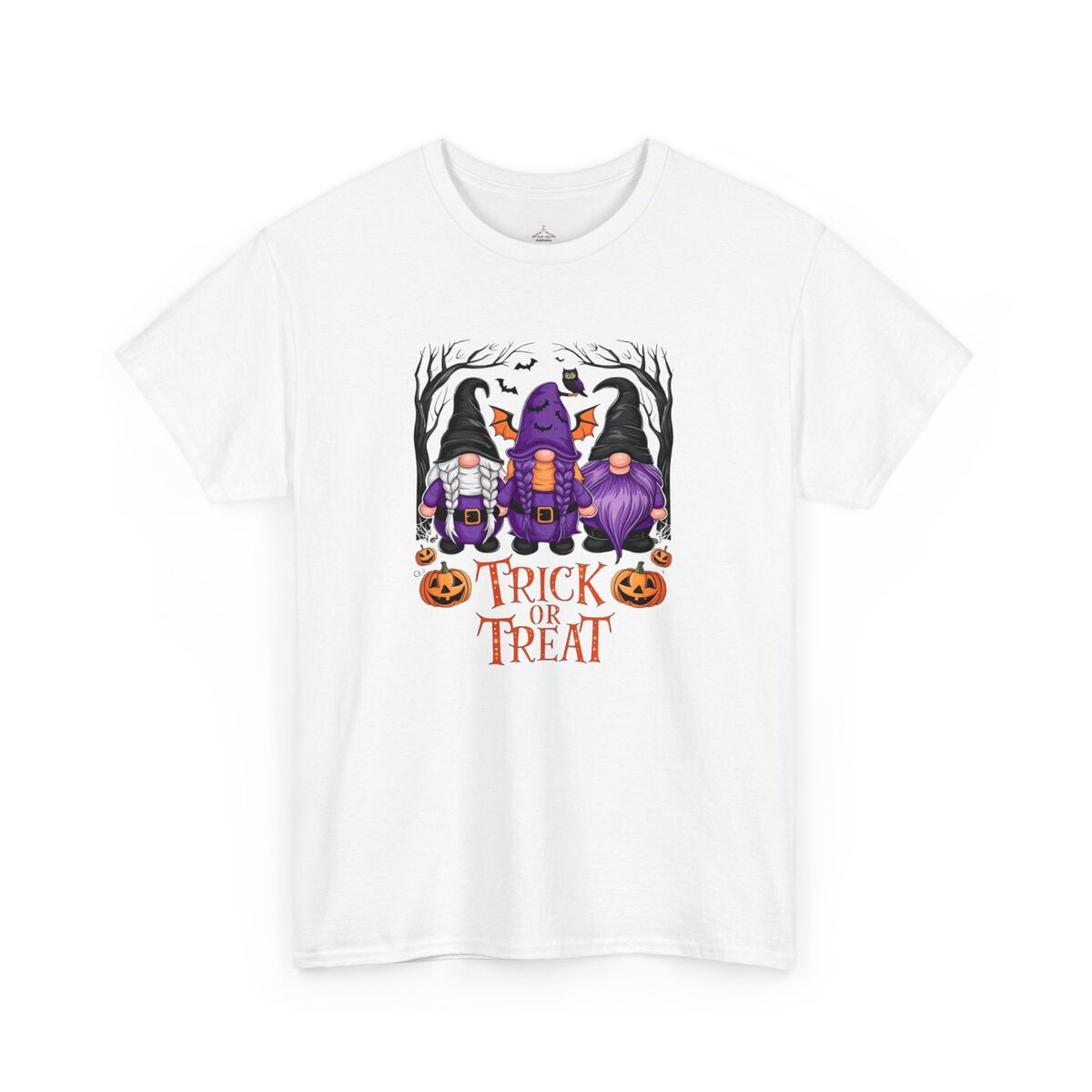 Trick-Or-Treat-Halloween-Gnomes-Unisex-Heavy-Cotton-Tee-1