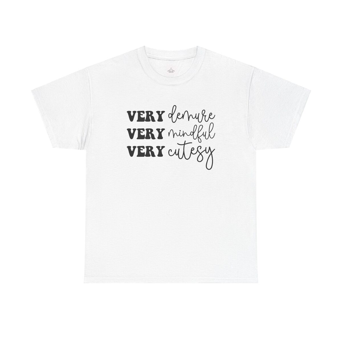 Very Demure Very Mindful Very Cutesy Unisex Heavy Cotton Tee