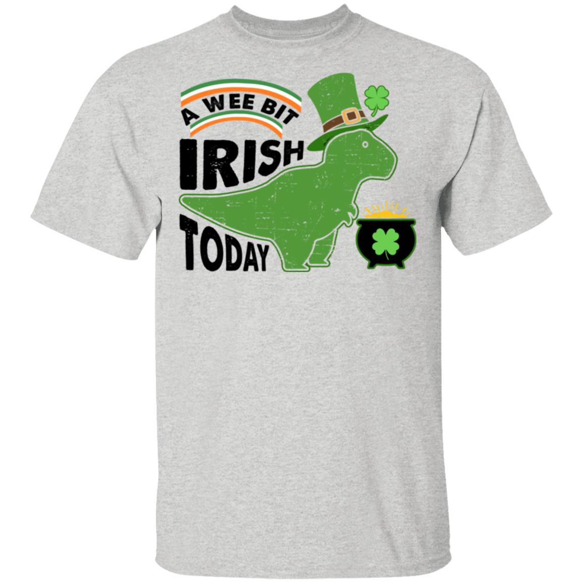 A-Wee-Bit-Irish-Today-Dinosaur-T-Rex-St.-Patricks-Day-T-Shirt-Cotton-Tee-1