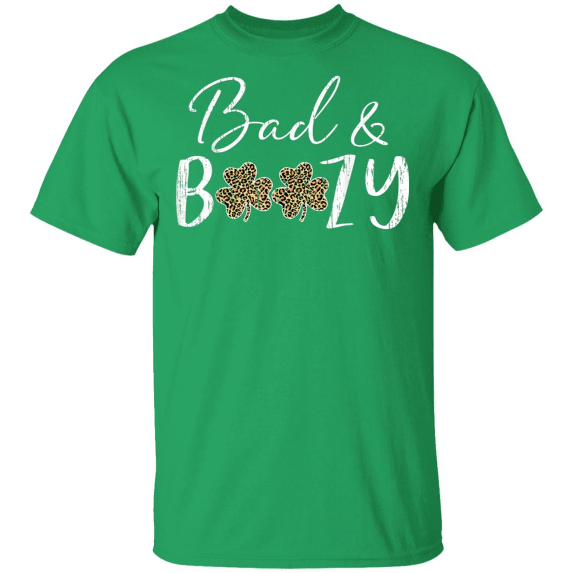 Bad-And-Boozy-Plaid-Leopard-Shamrock-Saint-Patrick-Day-T-Shirt-1