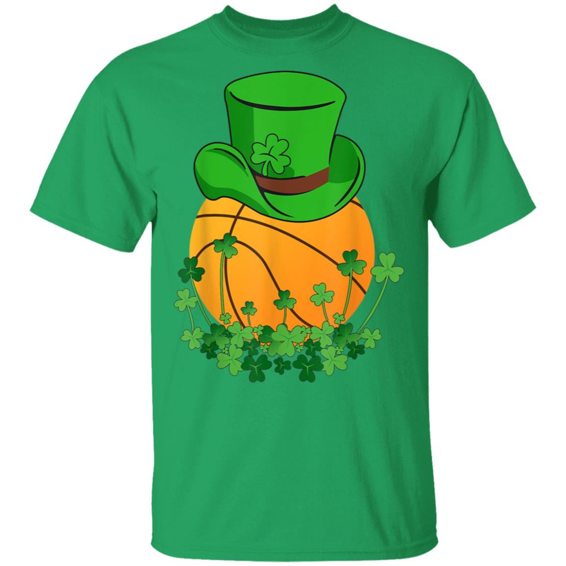 Basketball Shamrock Ball Sports St. Patricks Day Irish T-Shirt
