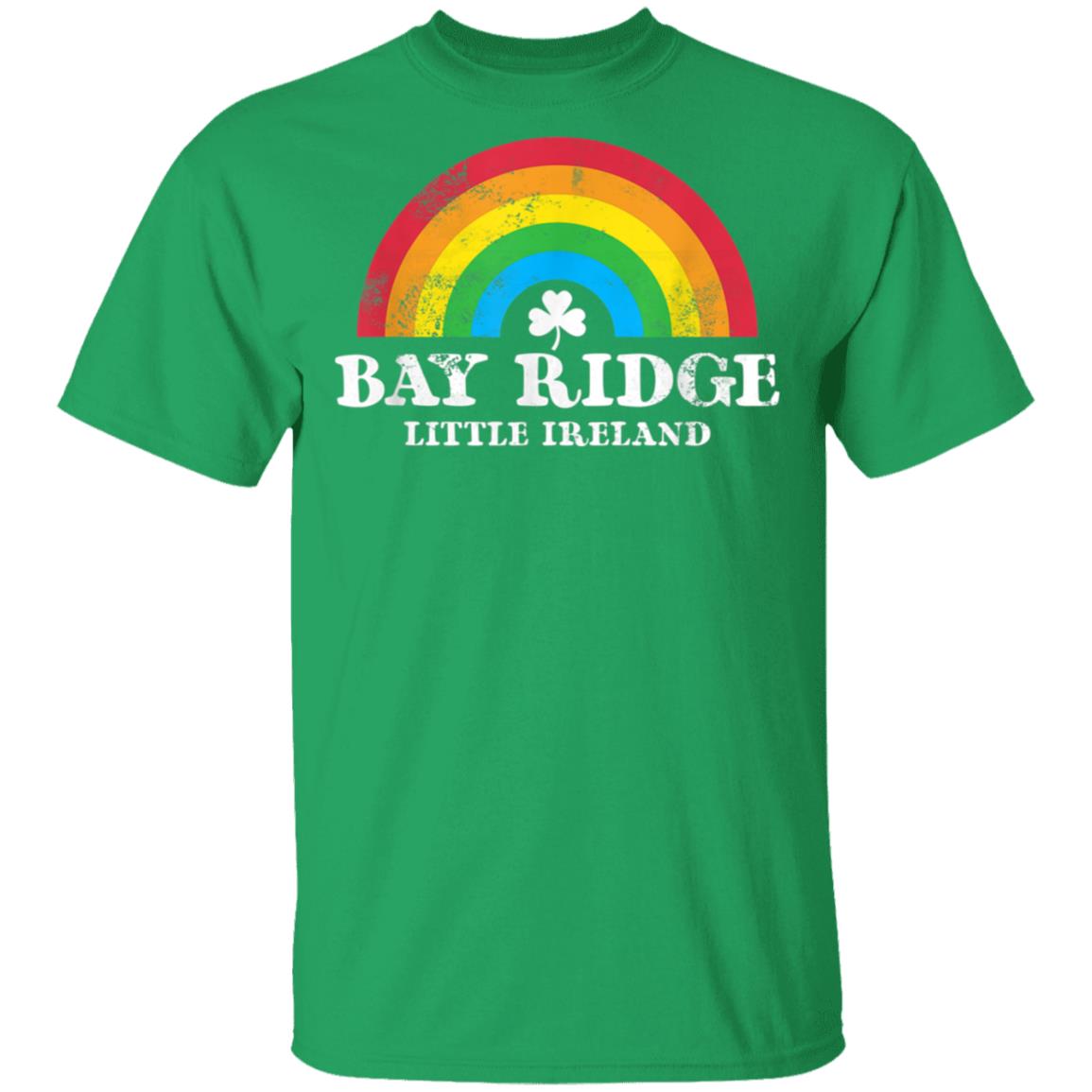 Bay Ridge Brooklyn 70S Style Irish St Patricks Day Rainbow T-Shirt