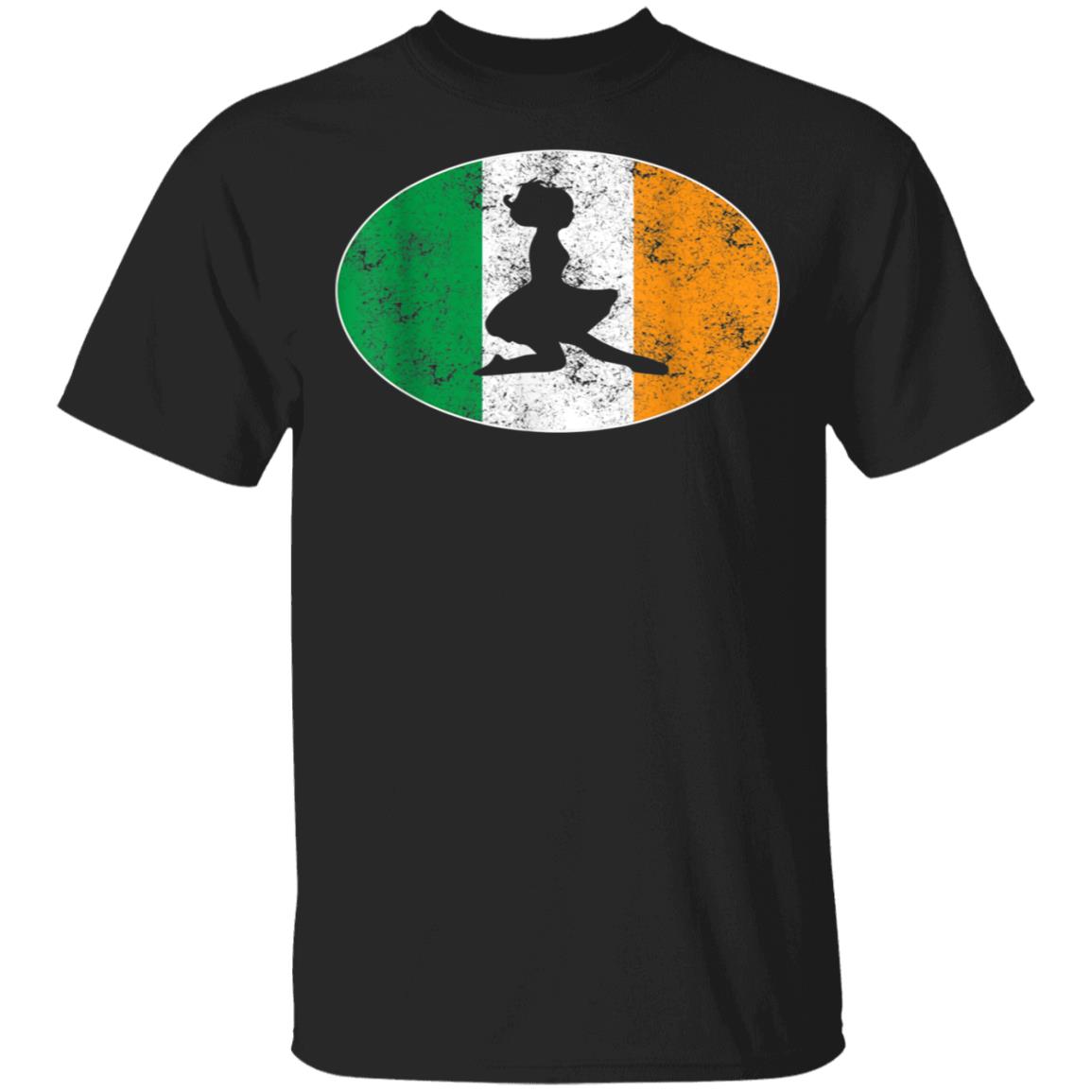Beautiful Irish Flag Mixed Ballet Girl St Patrick Day T-Shirt