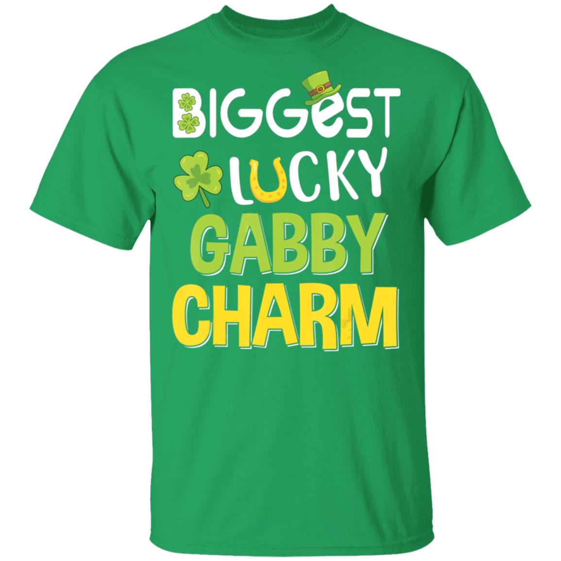 Biggest-Lucky Gabby Charm Saint Patricks Day T-Shirt