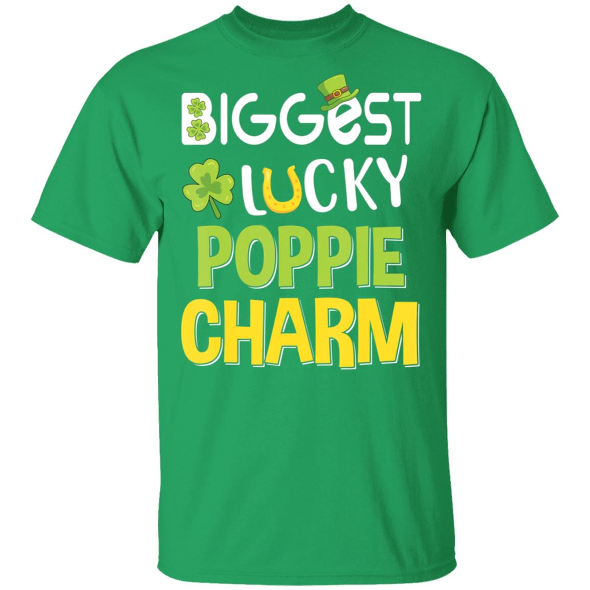 Biggest-Lucky Poppie Charm Saint Patricks Day T-Shirt