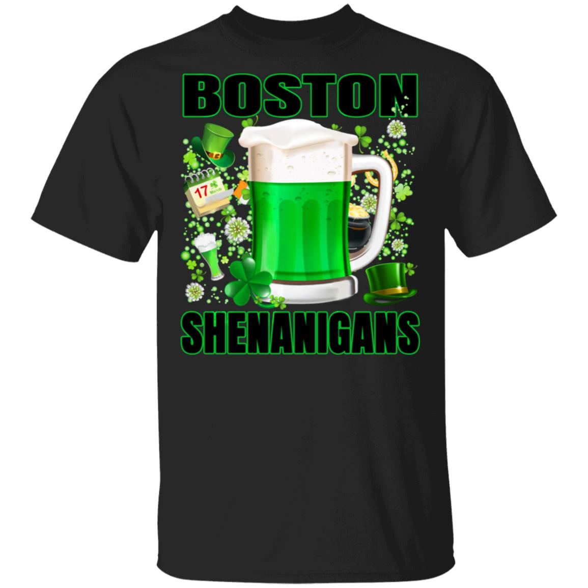 Boston St Patricks Day 2020 Irish Parade Shamrock Beer T-Shirt