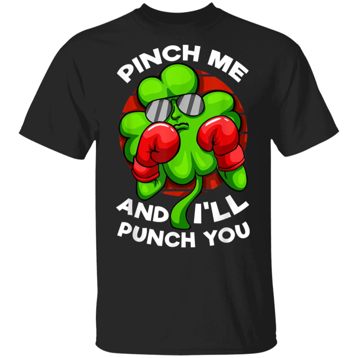 Boxing Clover St Patricks Day Boys Girls Punching Boxers T-Shirt