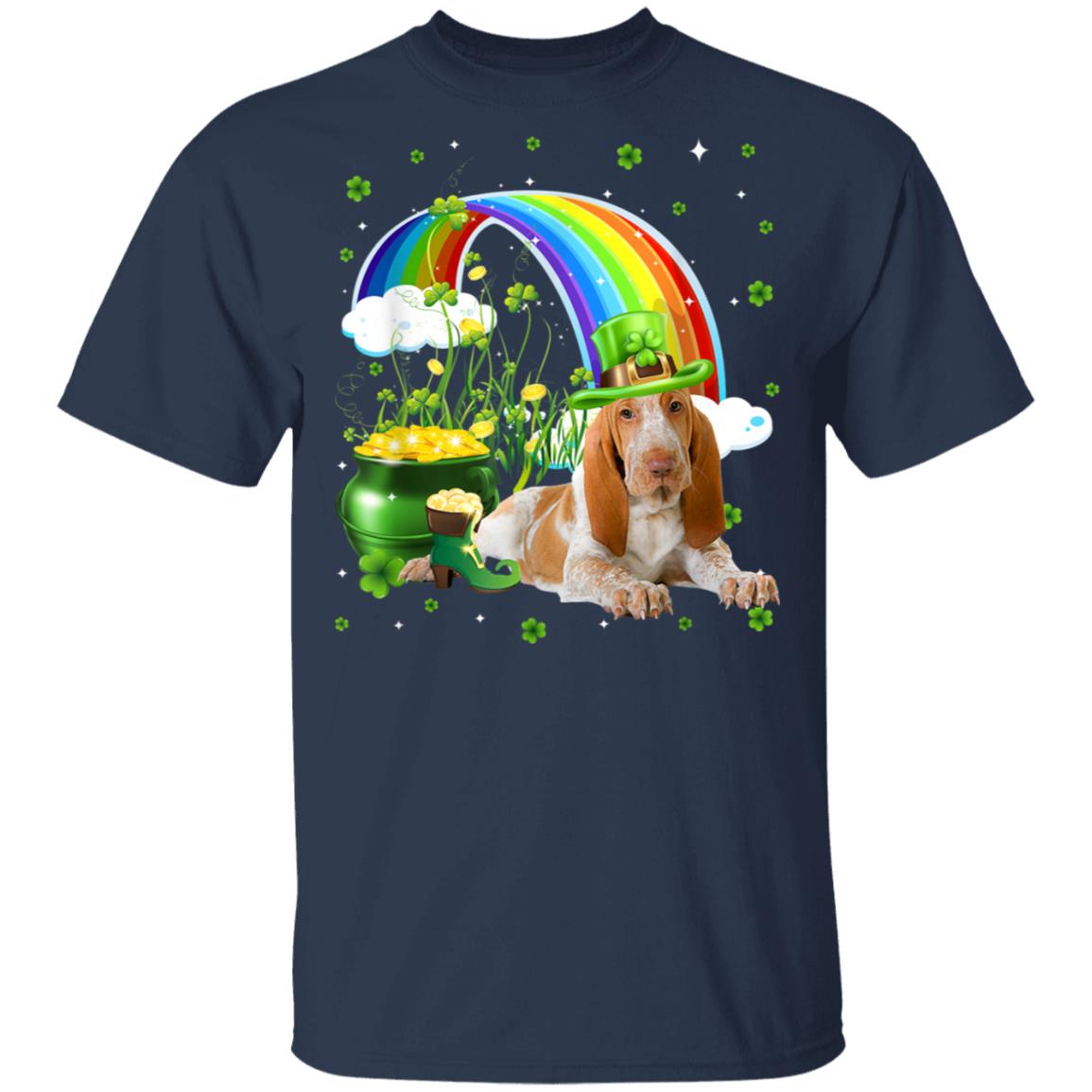 Bracco-Italiano-St-Patricks-Day-Irish-Shamrock-Dog-T-Shirt-1