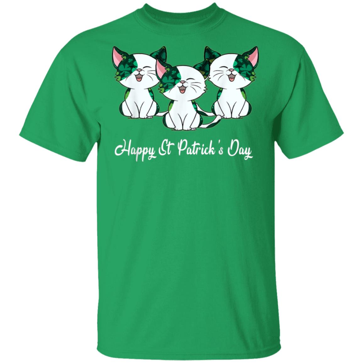 Cat-Irish-T-Shirt-Happy-St-Patricks-Day-Shamrock-Buffalo-T-Shirt-1