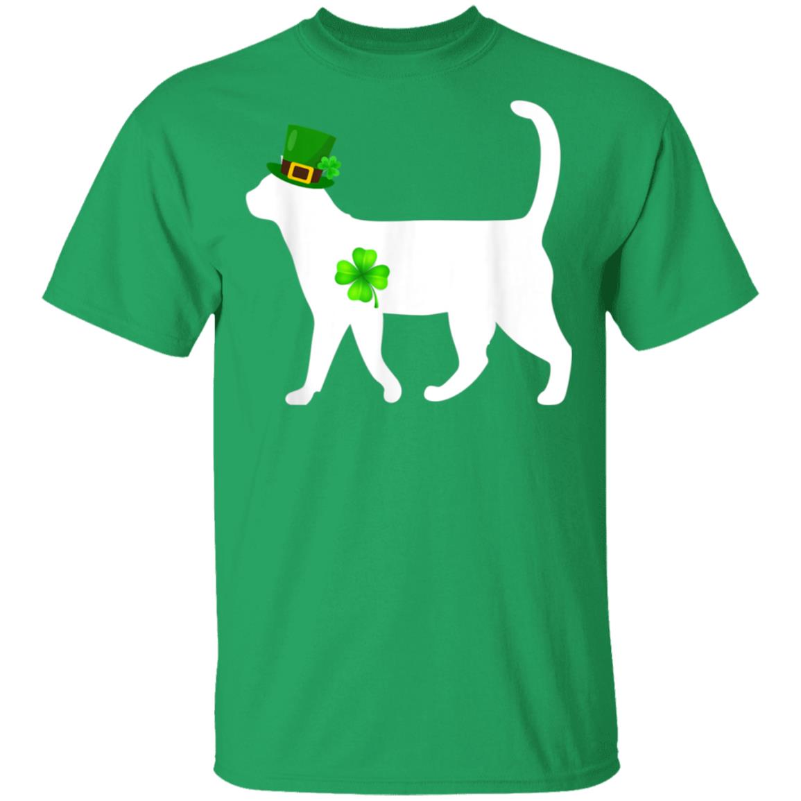 Cat Lucky Patricks Day T-Shirt