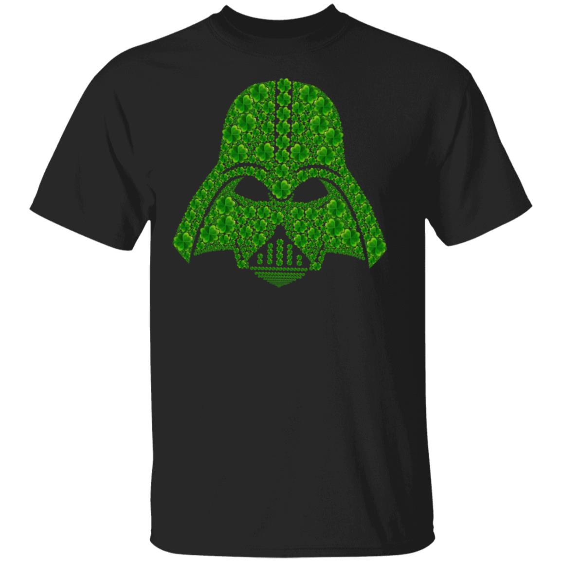 Darth Vader Head Shamrocks T-Shirt Cotton Tee