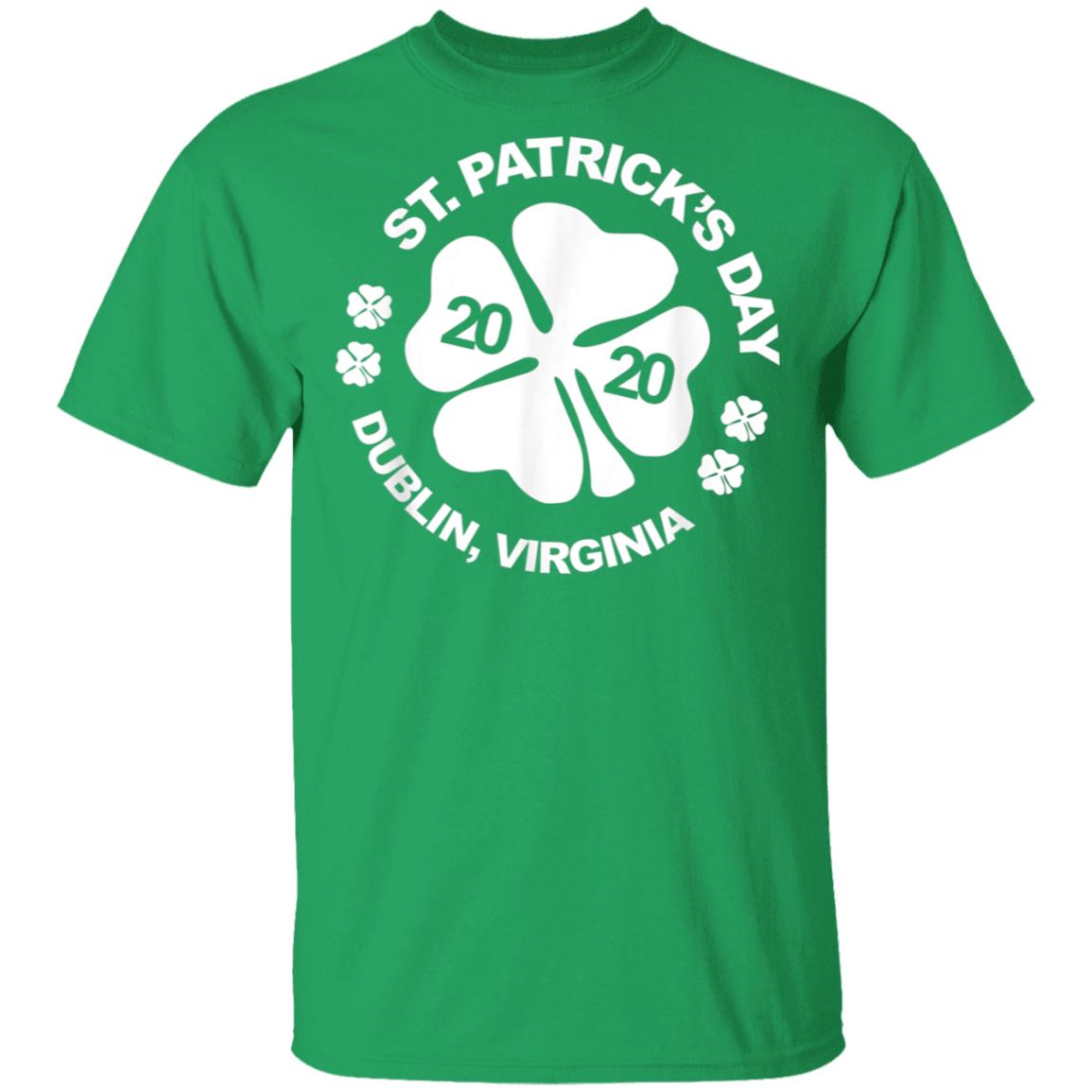 Dublin Virginia Pride 2020 Saint Patricks Day T-Shirt Cotton Tee