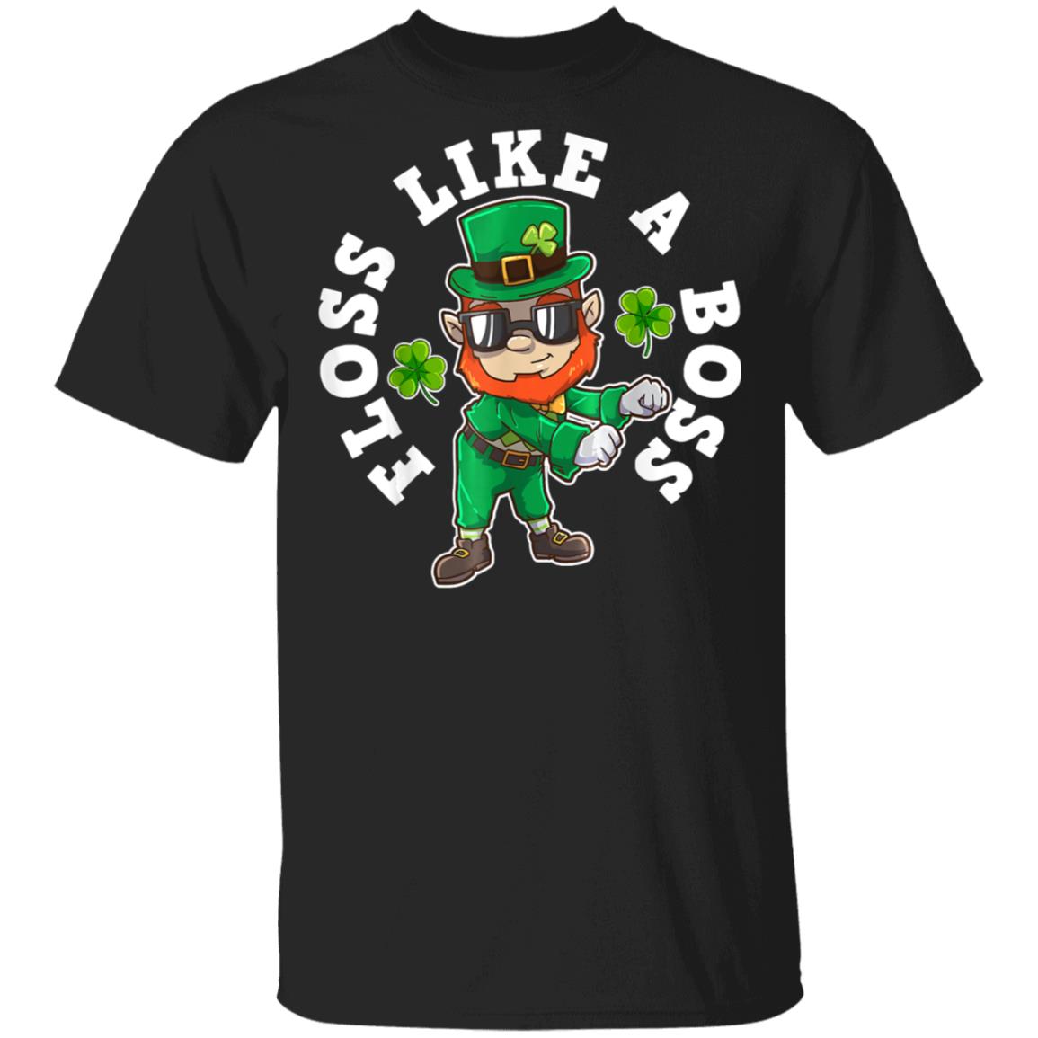 Flossing Leprechaun St. Patricks Day Irish Shamrock Gift T-Shirt
