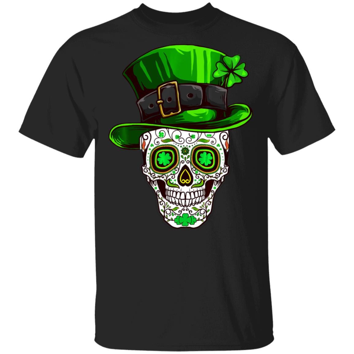 Irish Costume Sugar Skull Shirt St Patricks Day Of Dead T-Shirt