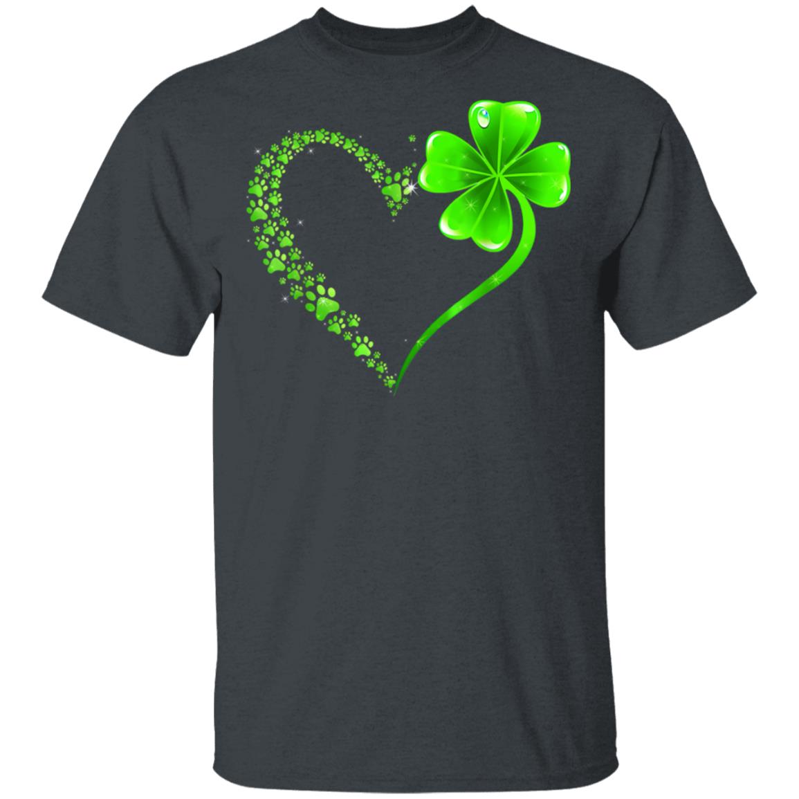 Irish-Heart-Lucky-Shamrock-Dog-Paws-T-Shirt-1
