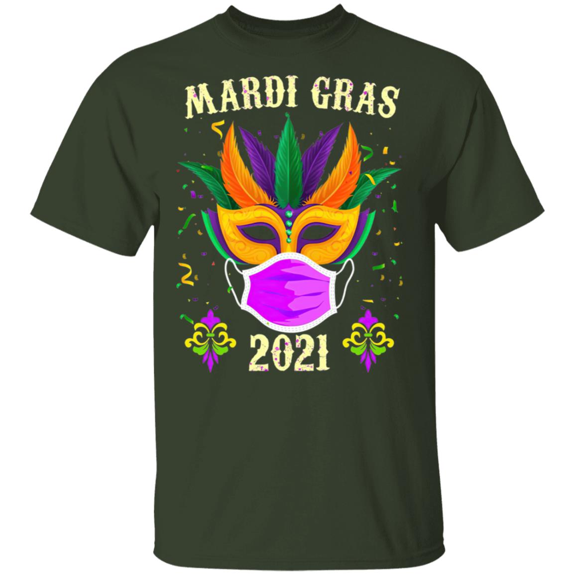 Mardi-Gras-Costume-Let-Shenanigans-Begin-Mask-2021-T-Shirt-Cotton-Tee-1
