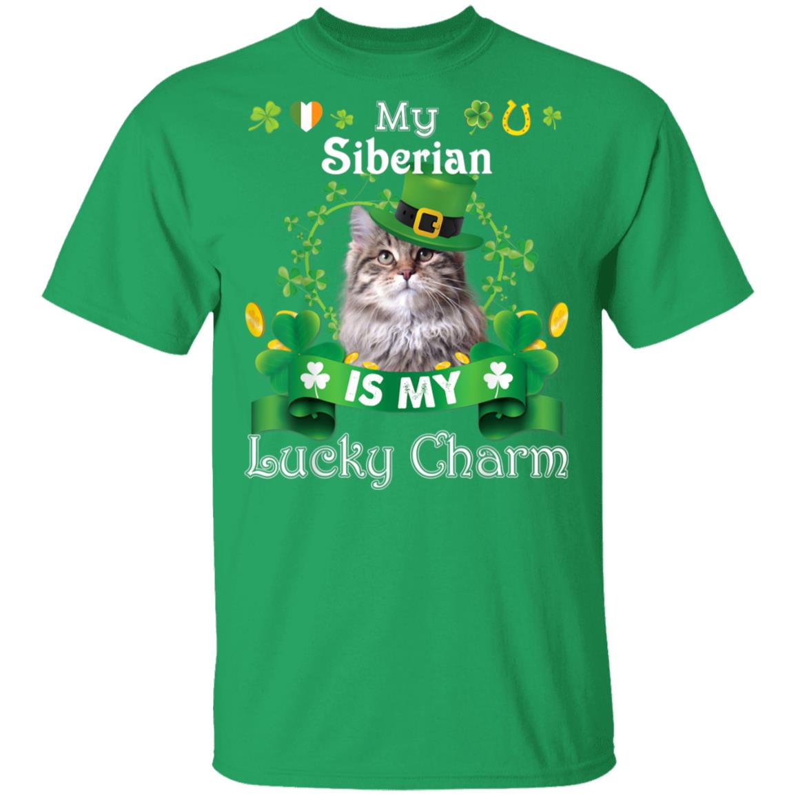 My-Siberian-Cat-Is-Lucky-Charm-Leprechaun-St-Patrick-Day-T-Shirt-1