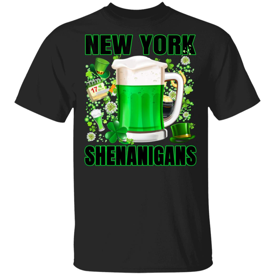 New York St Patrick Day 2020 Irish Parade Shamrock Beer T-Shirt