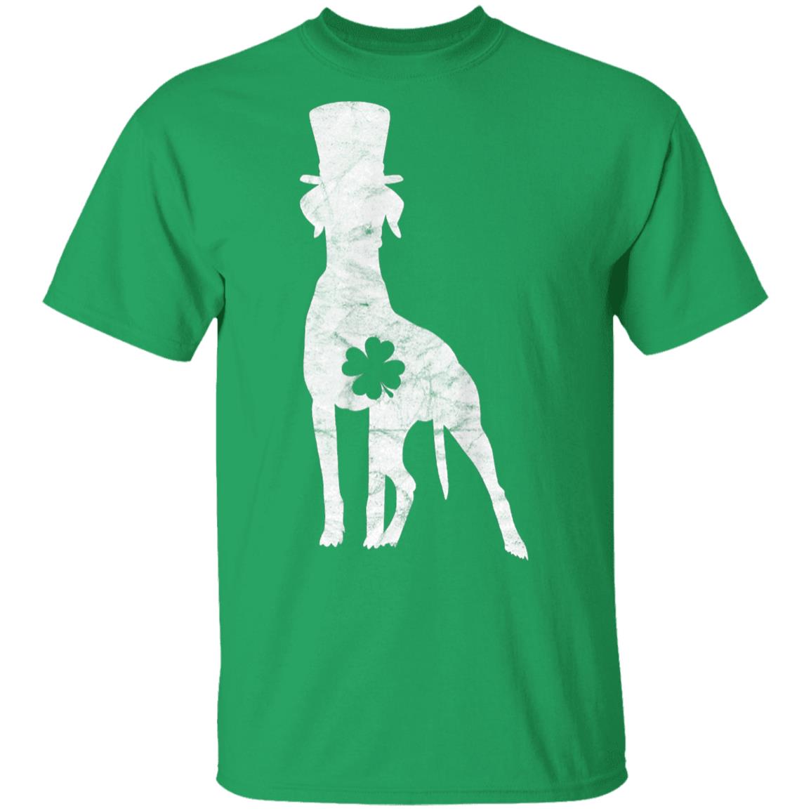 Retro-Pointer-Hat-Gift-Irish-Shamrock-Dog-St-Patricks-Day-T-Shirt-1