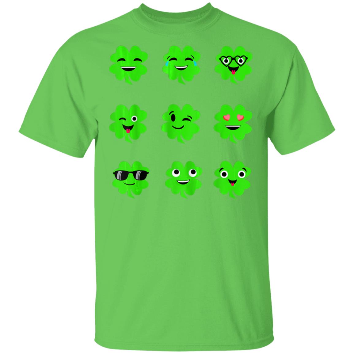 St-Patricks-Day-Irish-Emoji-Shamrock-Boys-T-Shirt-Cotton-Tee-1