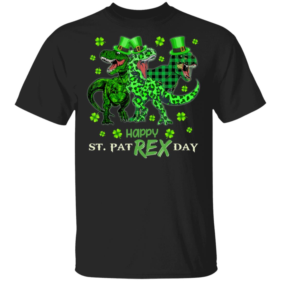 St Patricks Day Shirt- Happy St Pat-Rex Day Dinosaurs T-Shirt