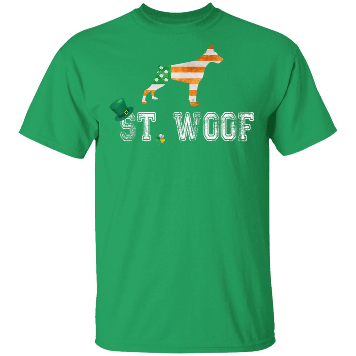 St.-Patricks-Day-Flag-American-St.-Woof-Doberman-Dog-T-Shirt-1