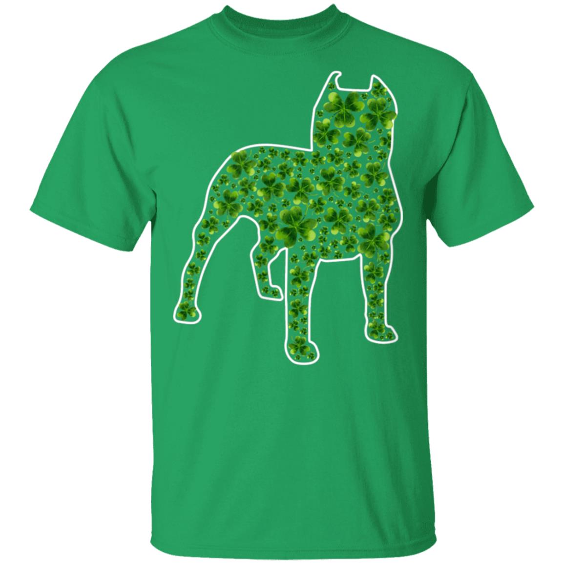 St.Patricks Day Dog Lover Pitbull Shamrock T-Shirt