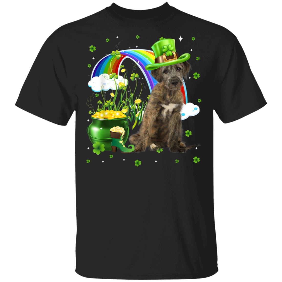 Wolfhound St Patricks Day Irish Shamrock T-Shirt